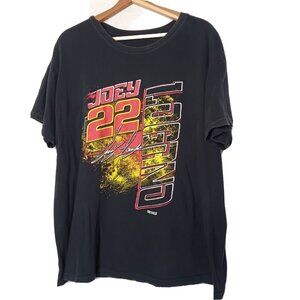 NASCAR Joey Logano #22 2017 Racing Schedule Womens 2XL T Shirt Black Race WS20